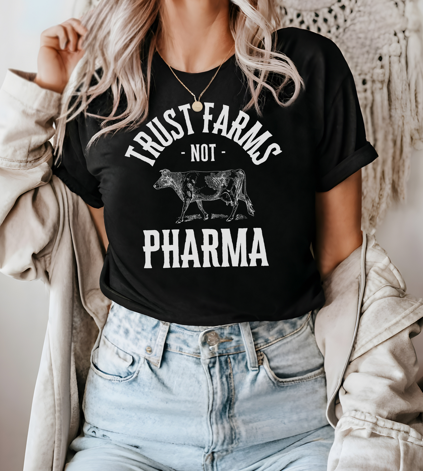 Trust Farms Not Pharma Unisex T-Shirt